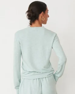 MONROW Supersoft Crew Neck Sweatshirt SEAFOAM Outlet